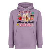 Lavender 100 days of watching my students grow Heavyweight Hoodie - MaliasSmallBusiness