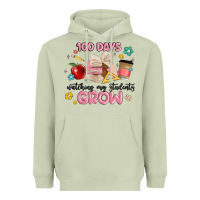 Matcha 100 days of watching my students grow Heavyweight Hoodie - MaliasSmallBusiness