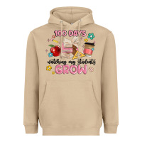 Mushroom 100 days of watching my students grow Heavyweight Hoodie - MaliasSmallBusiness