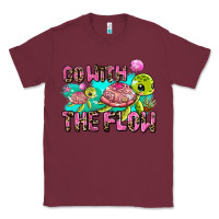 Burgundy go with the flow Classic Tee - AdoDesignShop