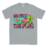 Heather Grey go with the flow Classic Tee - AdoDesignShop