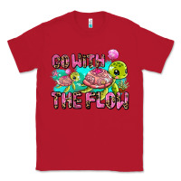 Red go with the flow Classic Tee - AdoDesignShop