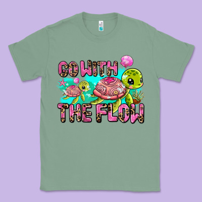 Go With The Flow Classic Tee Designed By Adodesignshop