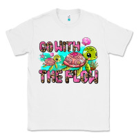 White go with the flow Classic Tee - AdoDesignShop
