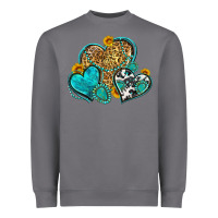 Storm western turquoise hearts Heavyweight Sweatshirt - Zillion Design Studio