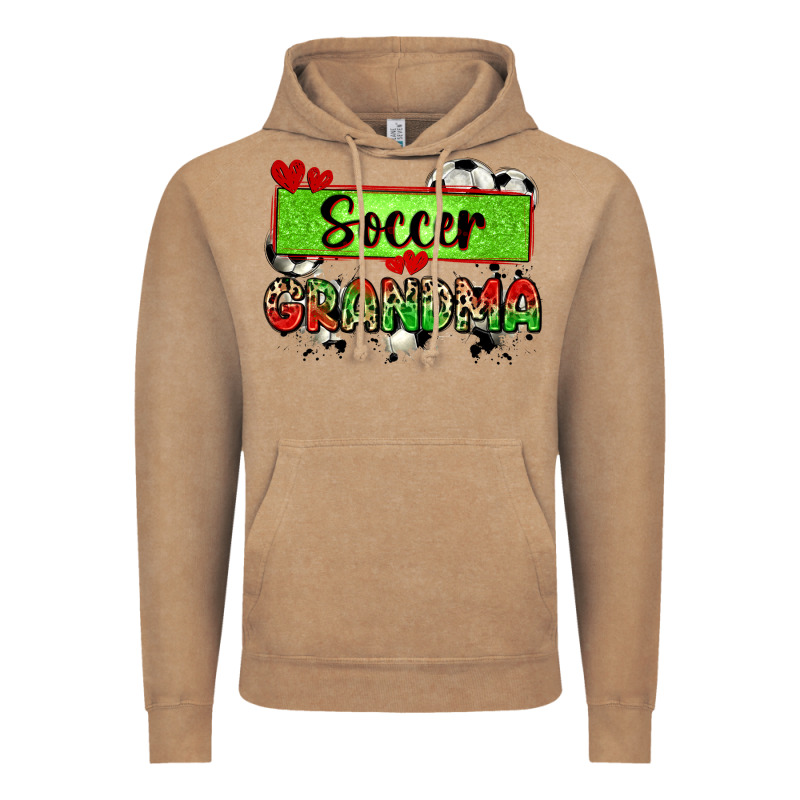 Soccer Grandma With Leopard Vintage Hoodie by Zillion Design Studio | Teevron