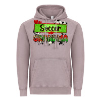 Vintage Zinc soccer grandma with leopard Vintage Hoodie - Zillion Design Studio