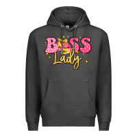 Charcoal Heather boss lady Premium Hoodie - LillyAllenDesigns