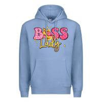 Colony Blue boss lady Premium Hoodie - LillyAllenDesigns