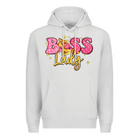 Dove Grey boss lady Premium Hoodie - LillyAllenDesigns