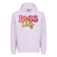 Lilac boss lady Premium Hoodie - LillyAllenDesigns