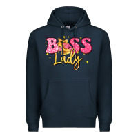 Navy boss lady Premium Hoodie - LillyAllenDesigns