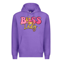 Purple boss lady Premium Hoodie - LillyAllenDesigns