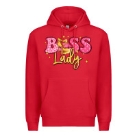 Red boss lady Premium Hoodie - LillyAllenDesigns