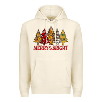 Tofu merry and bright leopard christmas trees Premium Hoodie - AdoDesignShop