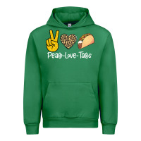 Emerald Peace Love Tacos Urban Hoodie - Bettercallsaul