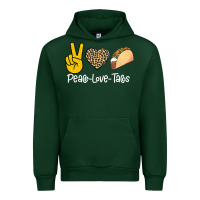 Forest Green Peace Love Tacos Urban Hoodie - Bettercallsaul