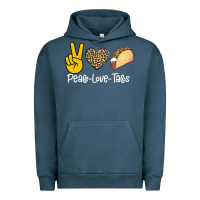 Pigment Midnight Navy Peace Love Tacos Urban Hoodie - Bettercallsaul