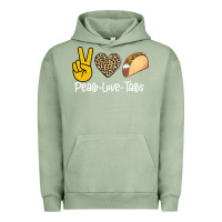 Pigment Oil Green Peace Love Tacos Urban Hoodie - Bettercallsaul