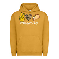 Pigment Peanut Butter Peace Love Tacos Urban Hoodie - Bettercallsaul