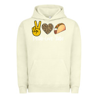 Pigment Pistachio Peace Love Tacos Urban Hoodie - Bettercallsaul