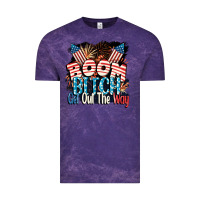 Cloud Purple Boom bitch get out the way 4th of July Vintage Tee - CowGirlArtShop