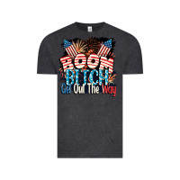 Vintage Black Boom bitch get out the way 4th of July Vintage Tee - CowGirlArtShop