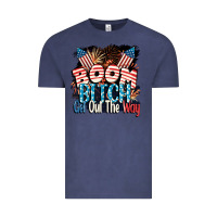 Vintage Denim Boom bitch get out the way 4th of July Vintage Tee - CowGirlArtShop