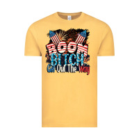 Vintage Mustard Boom bitch get out the way 4th of July Vintage Tee - CowGirlArtShop
