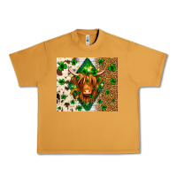 Peanut Butter St. Patrick's Day Highland cow Urban Heavy Tee - Neo Western