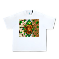 White St. Patrick's Day Highland cow Urban Heavy Tee - Neo Western