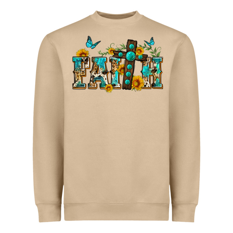 Western Faith Heavyweight Sweatshirt by Zillion Design Studio | Teevron