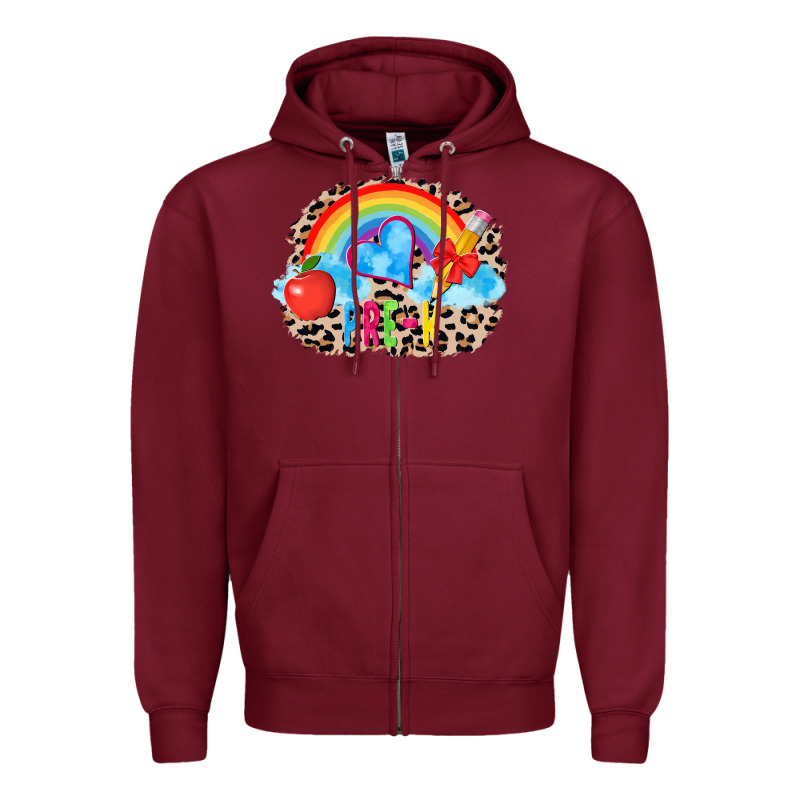 Back To School Pre K 3200x2400 Zipper Hoodie by AdoDesignShop | Teevron