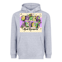 Heather Grey booze beads Heavyweight Hoodie - MaliasSmallBusiness