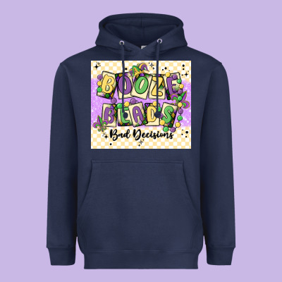 Booze Beads Heavyweight Hoodie Designed By Maliassmallbusiness