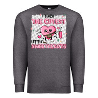 Charcoal Heather i teach the cutest little sweethearts Premium Sweatshirt - MaliasSmallBusiness