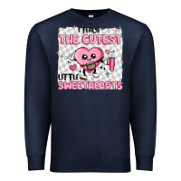 Navy i teach the cutest little sweethearts Premium Sweatshirt - MaliasSmallBusiness