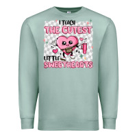 Seafoam i teach the cutest little sweethearts Premium Sweatshirt - MaliasSmallBusiness