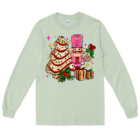 Matcha christmas tree cake and nutcracker with gifts ado Long Sleeve Tee - AdoDesignShop