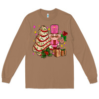 Toasted Coconut christmas tree cake and nutcracker with gifts ado Long Sleeve Tee - AdoDesignShop