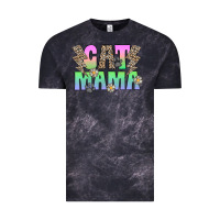 Cloud Black cat mama Vintage Tee - CowhideDigitalArt