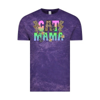 Cloud Purple cat mama Vintage Tee - CowhideDigitalArt
