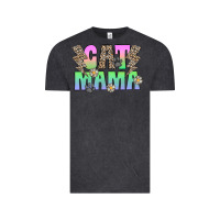 Vintage Black cat mama Vintage Tee - CowhideDigitalArt