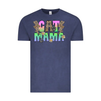 Vintage Denim cat mama Vintage Tee - CowhideDigitalArt