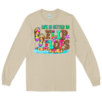 Mushroom life is better in flip flops Long Sleeve Tee - AdoDesignShop