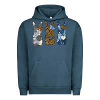 Pigment Midnight Navy Easter Bunnies Urban Hoodie - Bettercallsaul