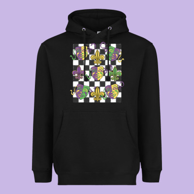 Mardi Gras Heavyweight Hoodie Designed By Maliassmallbusiness