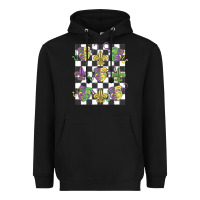 Black mardi gras Heavyweight Hoodie - MaliasSmallBusiness