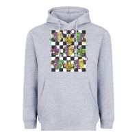Heather Grey mardi gras Heavyweight Hoodie - MaliasSmallBusiness