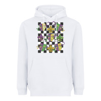 White mardi gras Heavyweight Hoodie - MaliasSmallBusiness